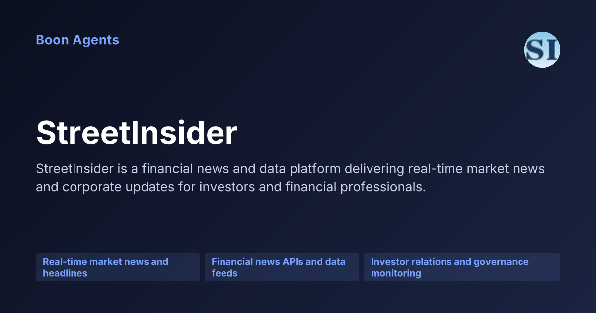 StreetInsider — company overview