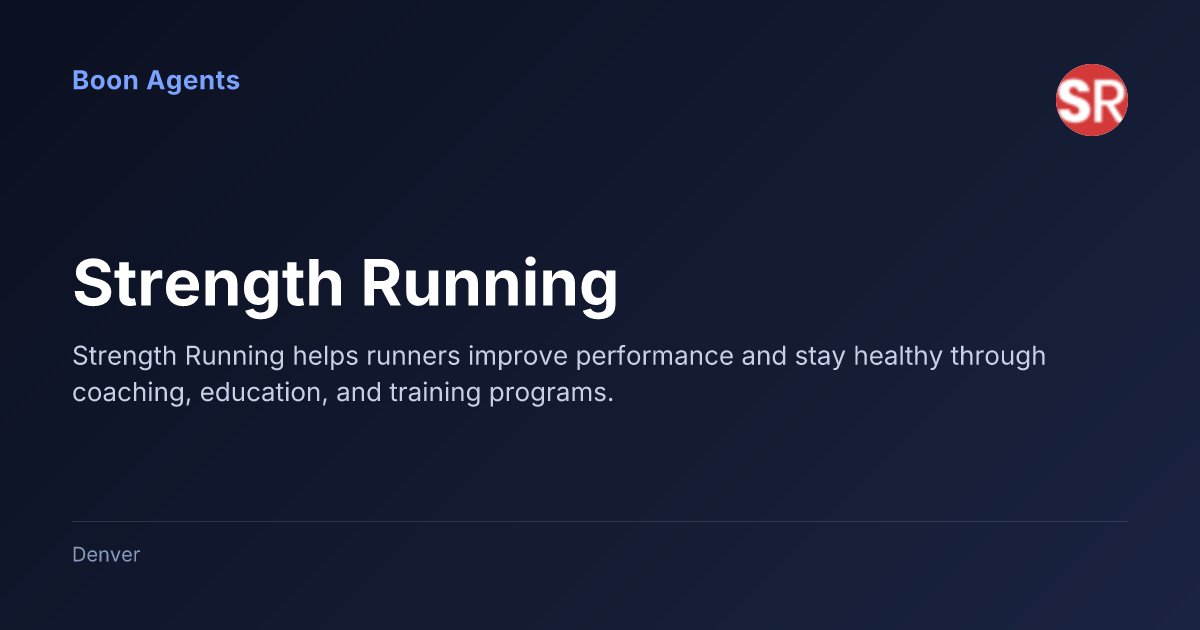 Strength Running — company overview