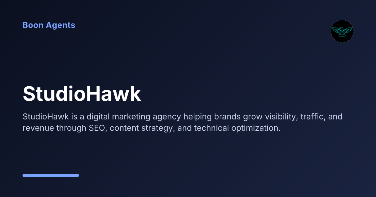 StudioHawk — company overview