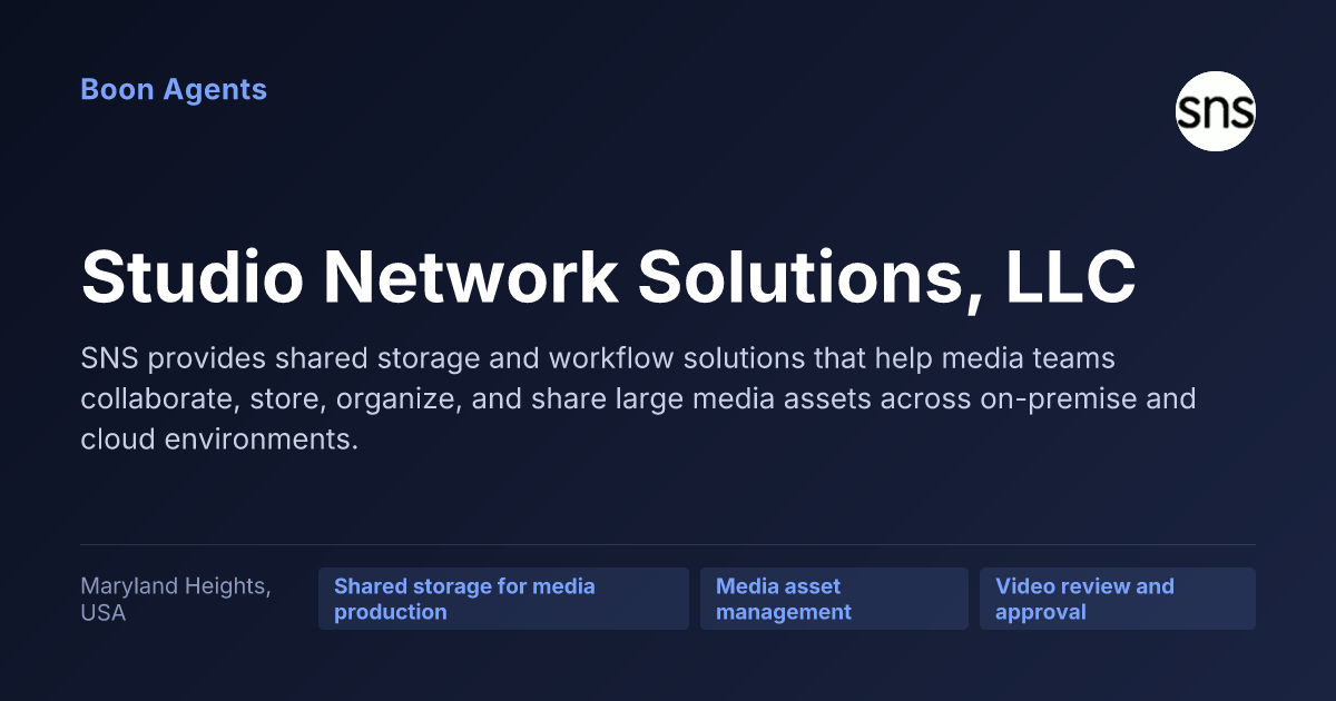 Studio Network Solutions, LLC — company overview