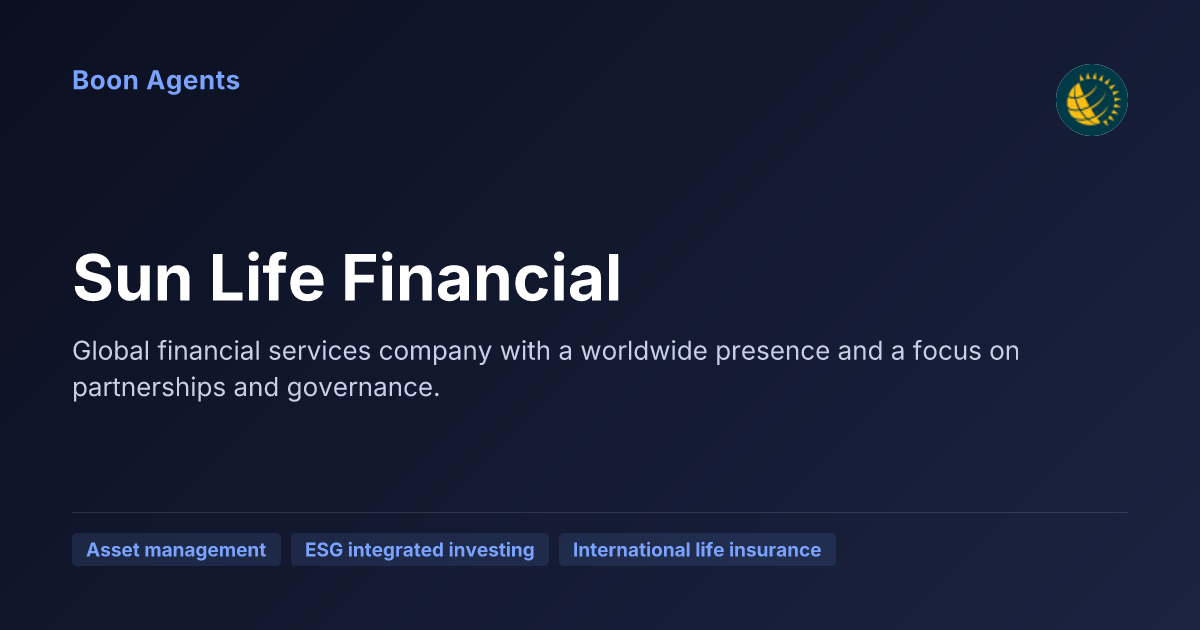 Sun Life Financial — company overview