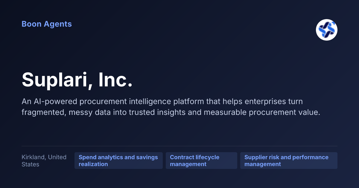Suplari, Inc. — company overview