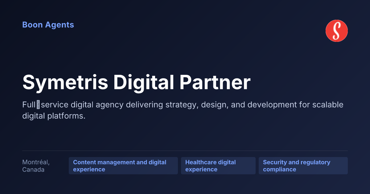 Symetris Digital Partner — company overview