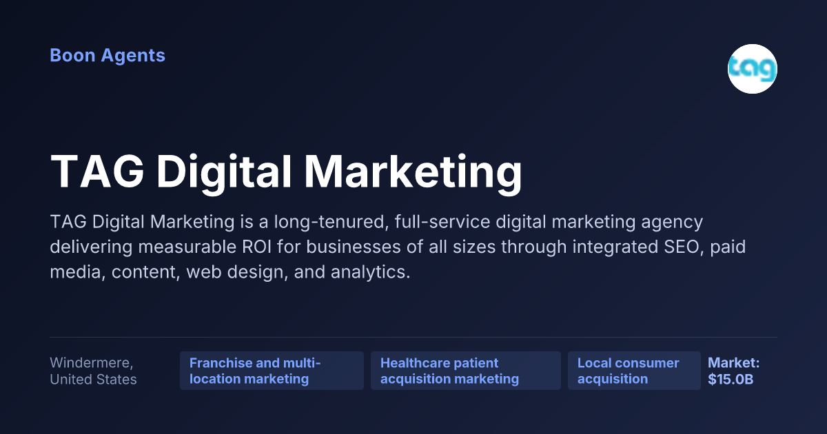 TAG Digital Marketing — company overview