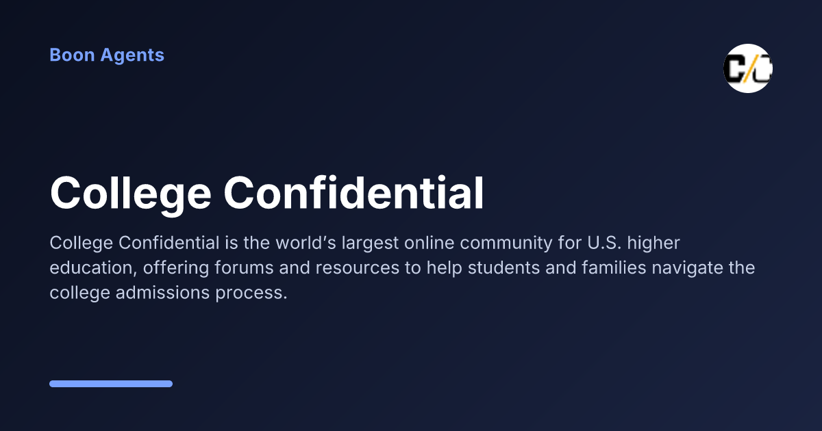 College Confidential — company overview
