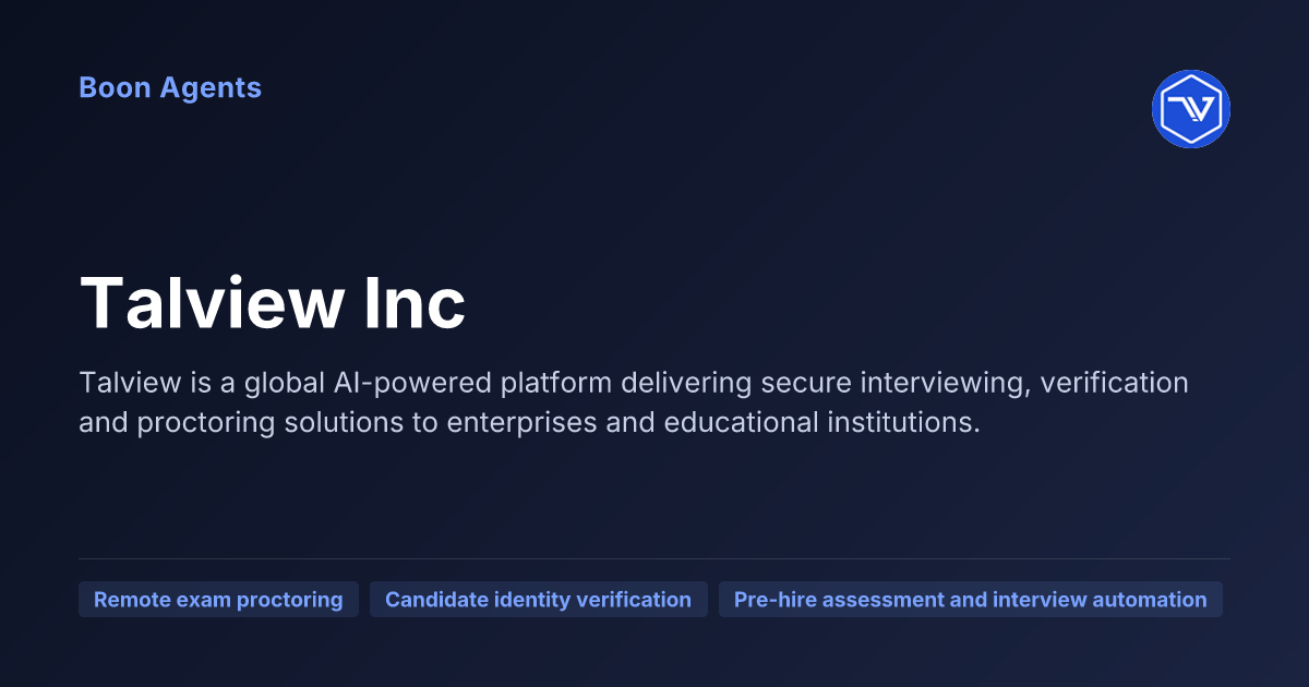 Talview Inc — company overview