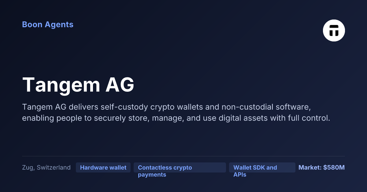 Tangem AG — company overview