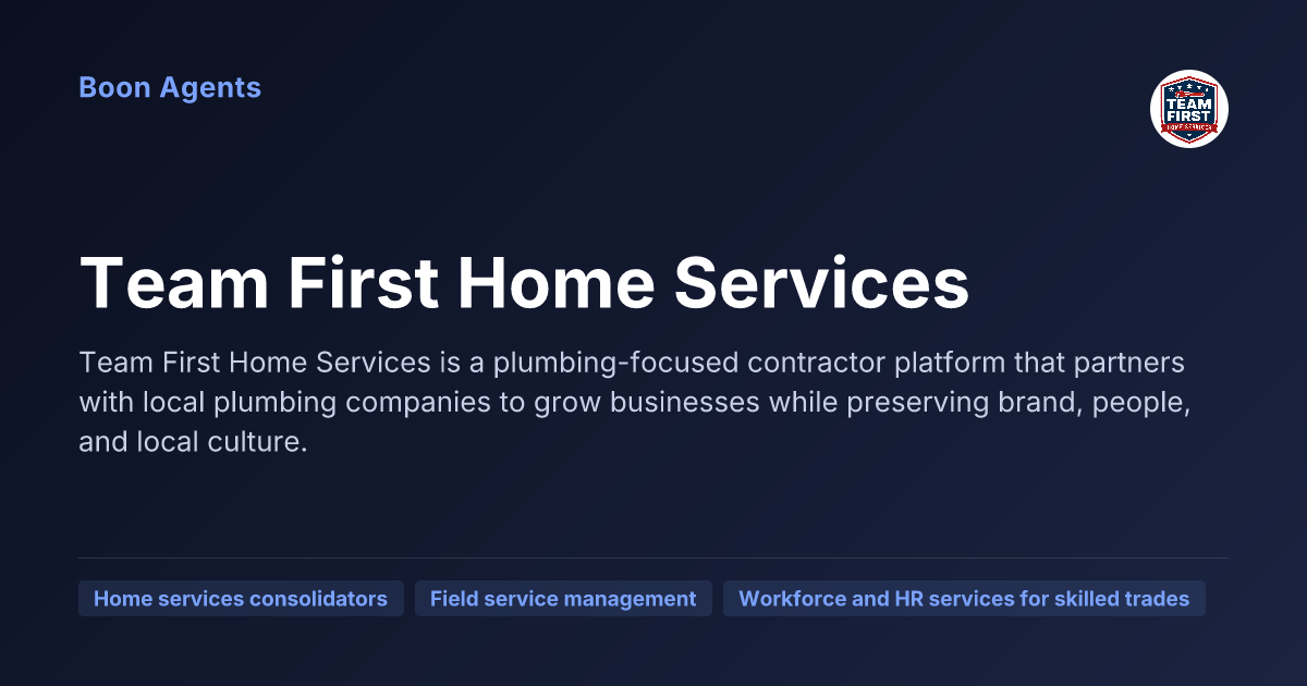 Team First Home Services — company overview