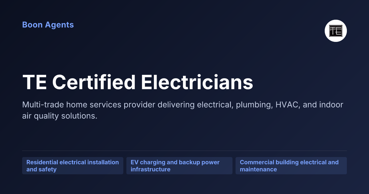 TE Certified Electricians — company overview