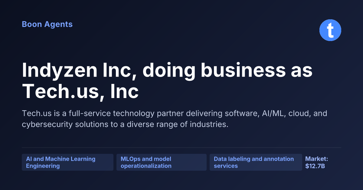 Indyzen Inc, doing business as Tech.us, Inc — company overview