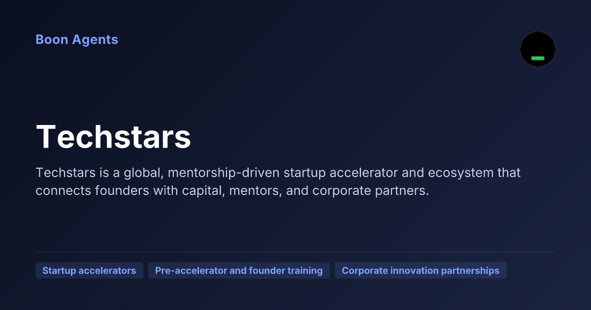Techstars — company overview