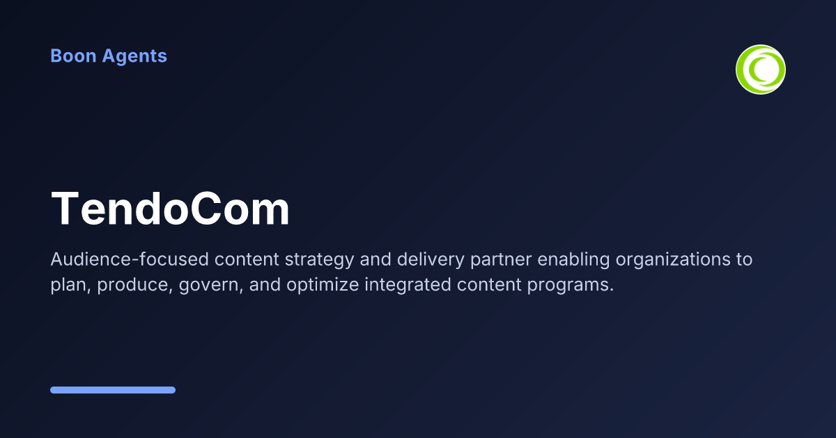 TendoCom — company overview