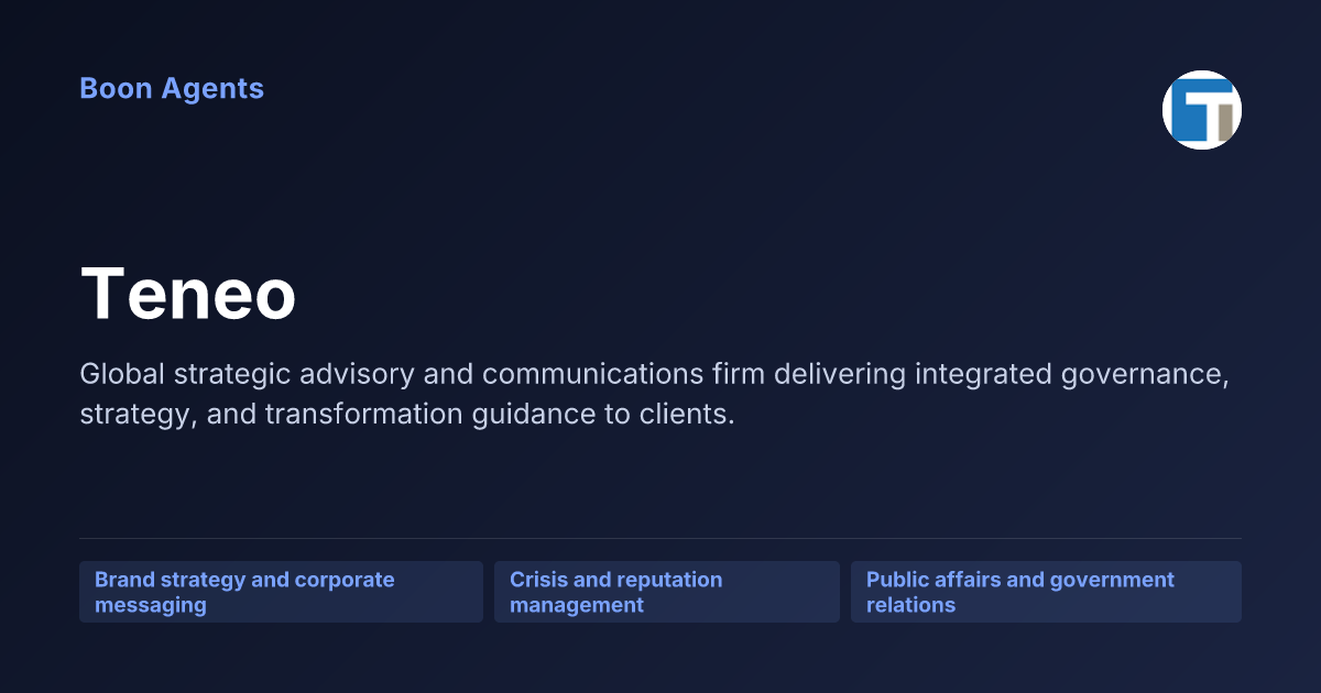 Teneo — company overview