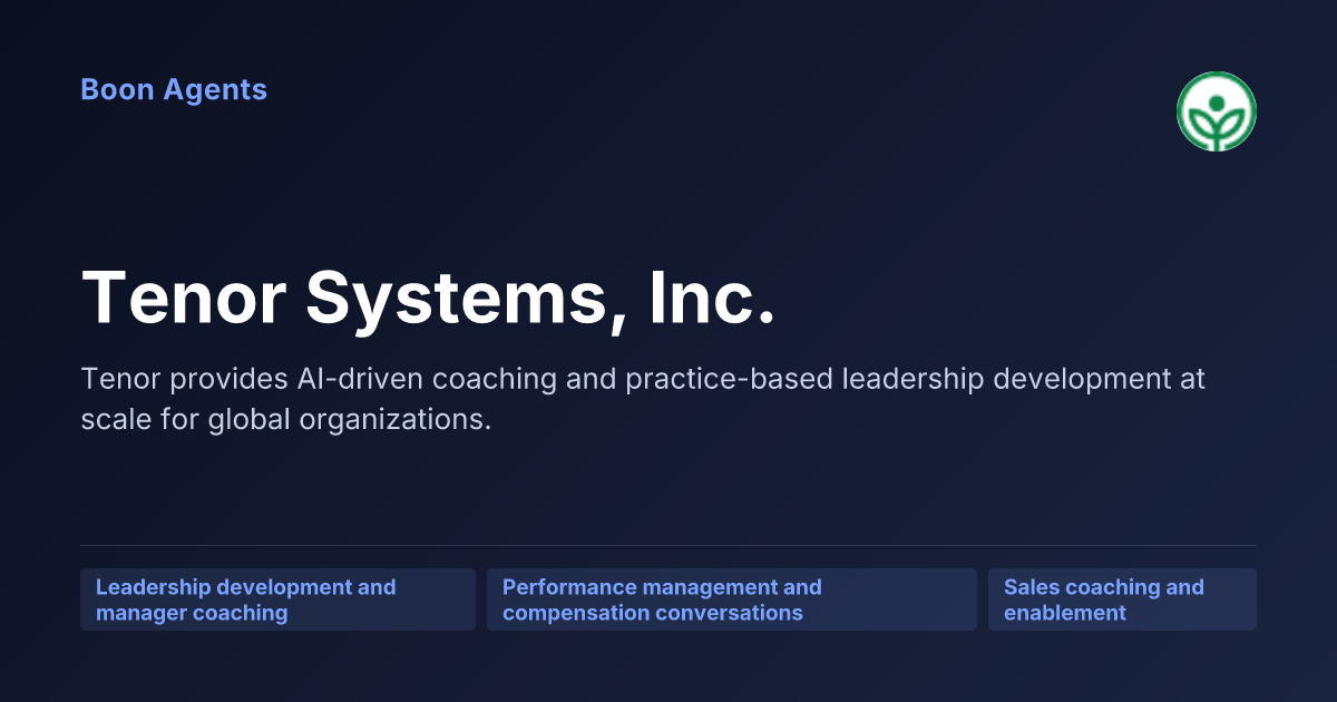 Tenor Systems, Inc. — company overview