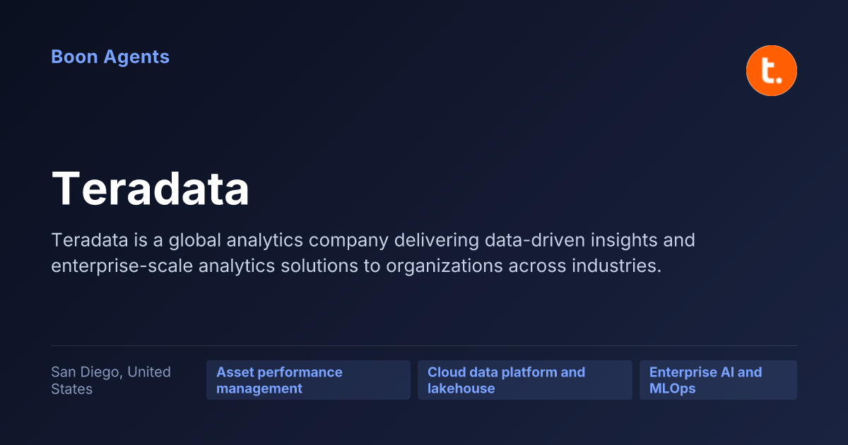 Teradata — company overview