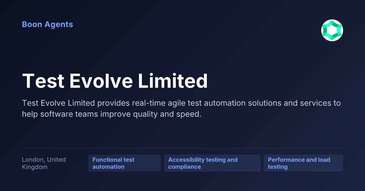 Test Evolve Limited — company overview