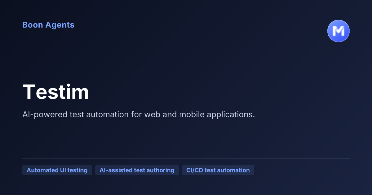 Testim — company overview