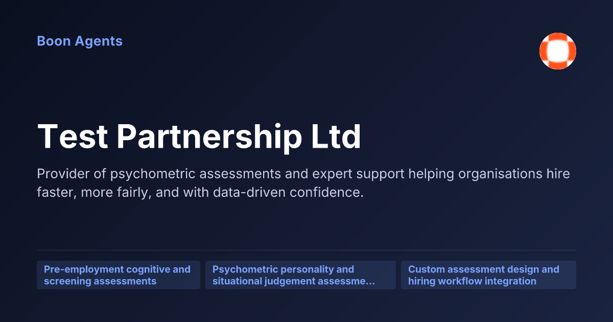 Test Partnership Ltd — company overview