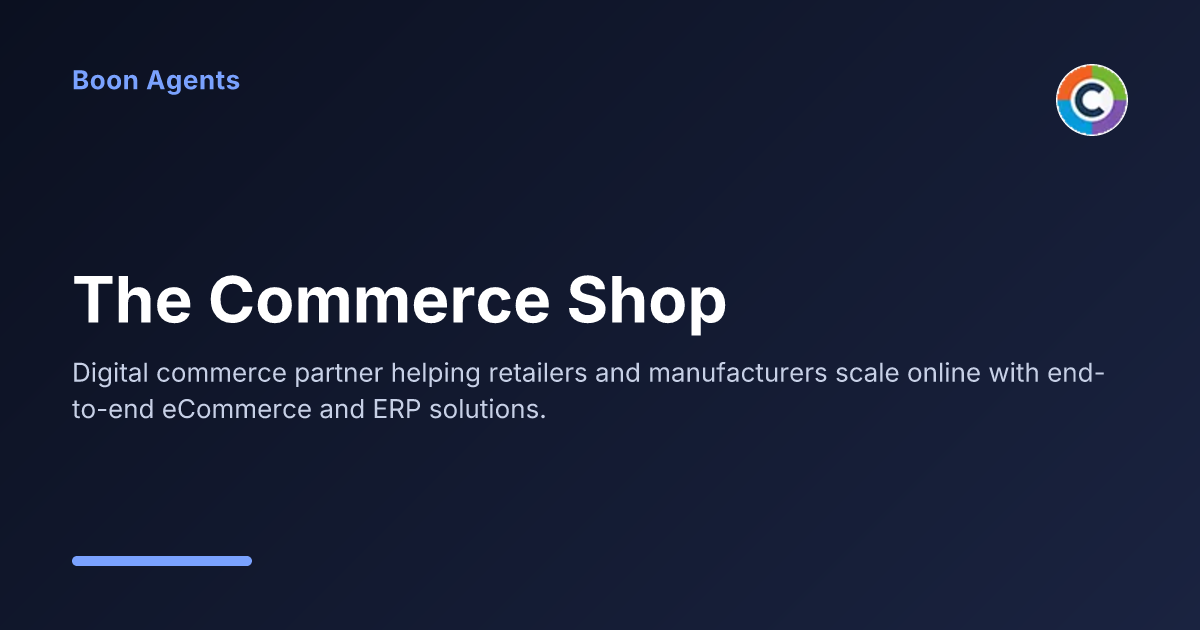 The Commerce Shop — company overview