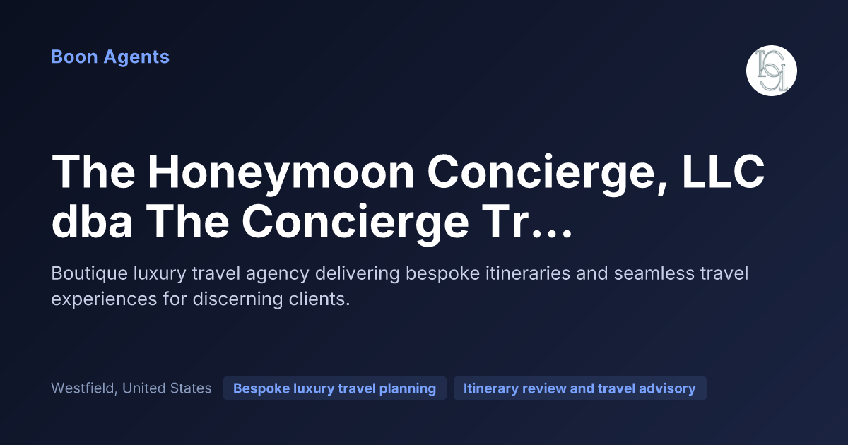 The Honeymoon Concierge, LLC dba The Concierge Travel Group — company overview