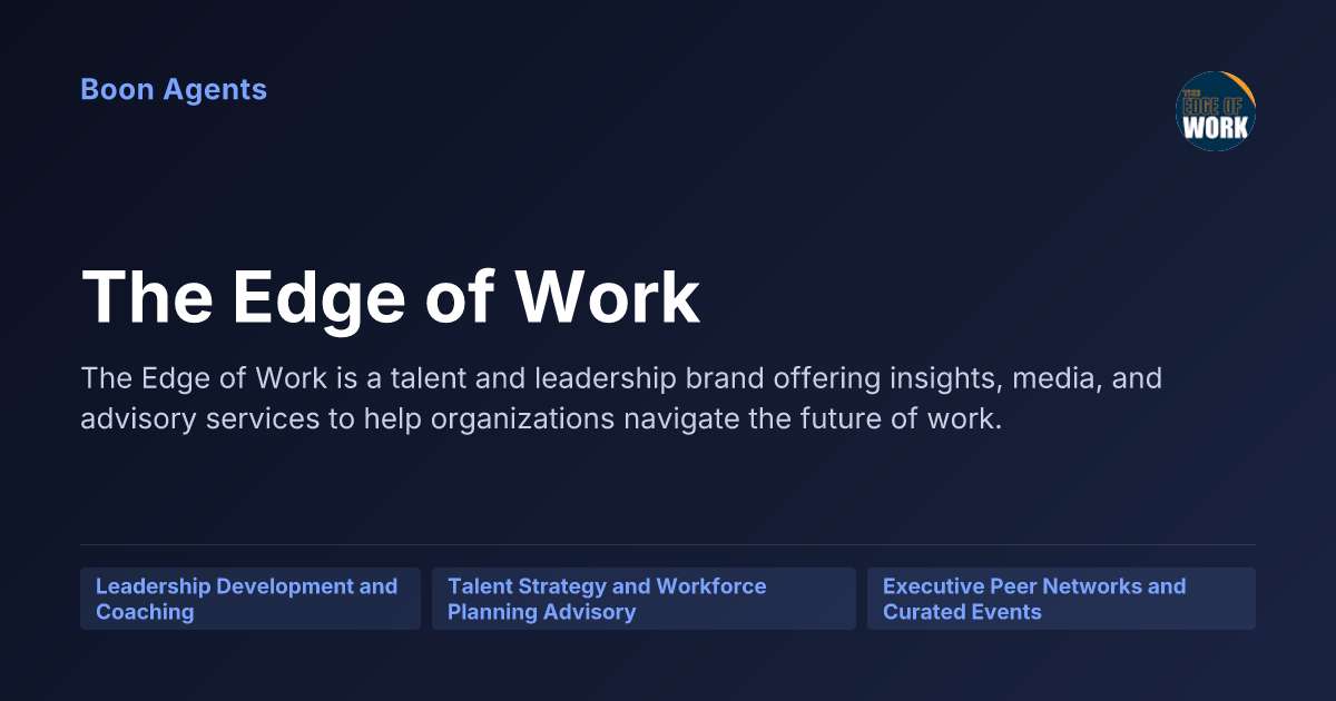The Edge of Work — company overview
