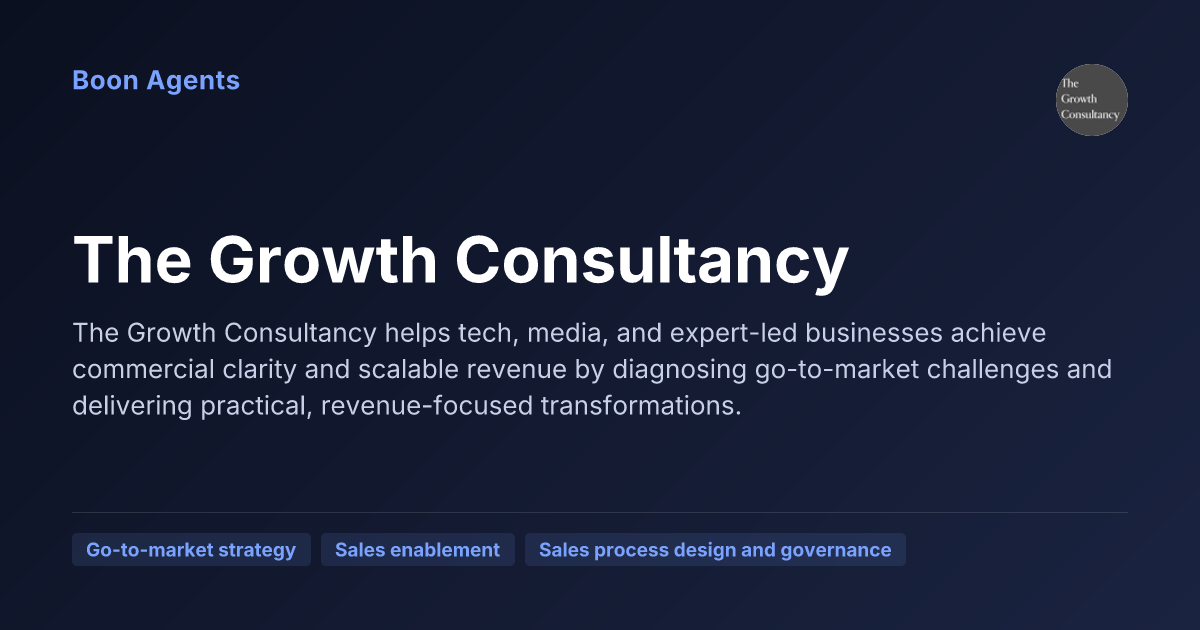 The Growth Consultancy — company overview