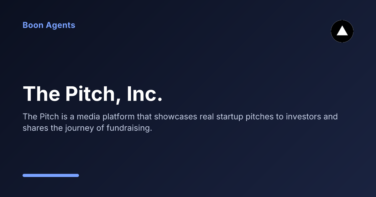 The Pitch, Inc. — company overview