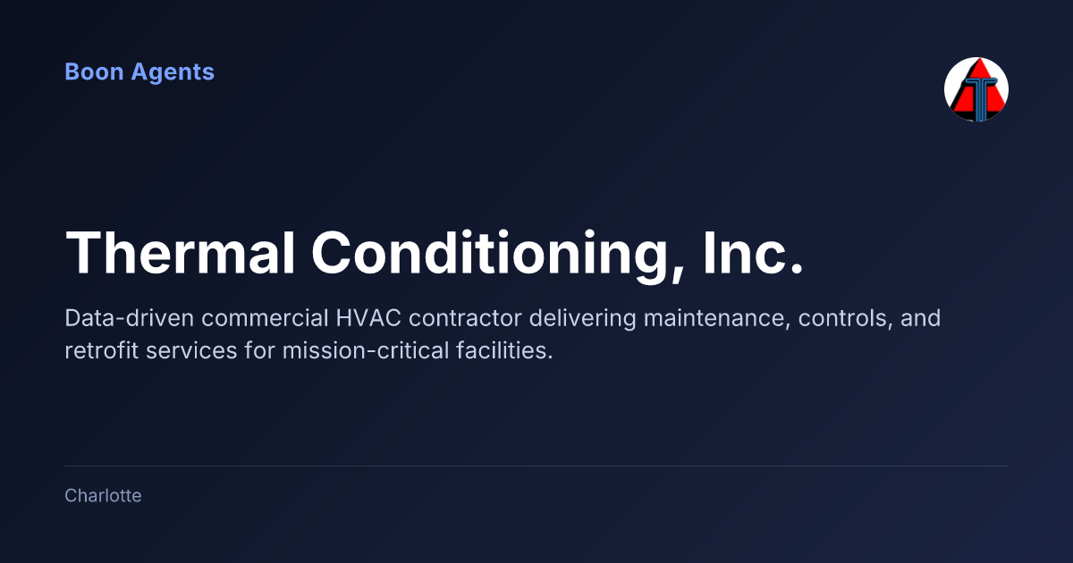 Thermal Conditioning, Inc. — company overview