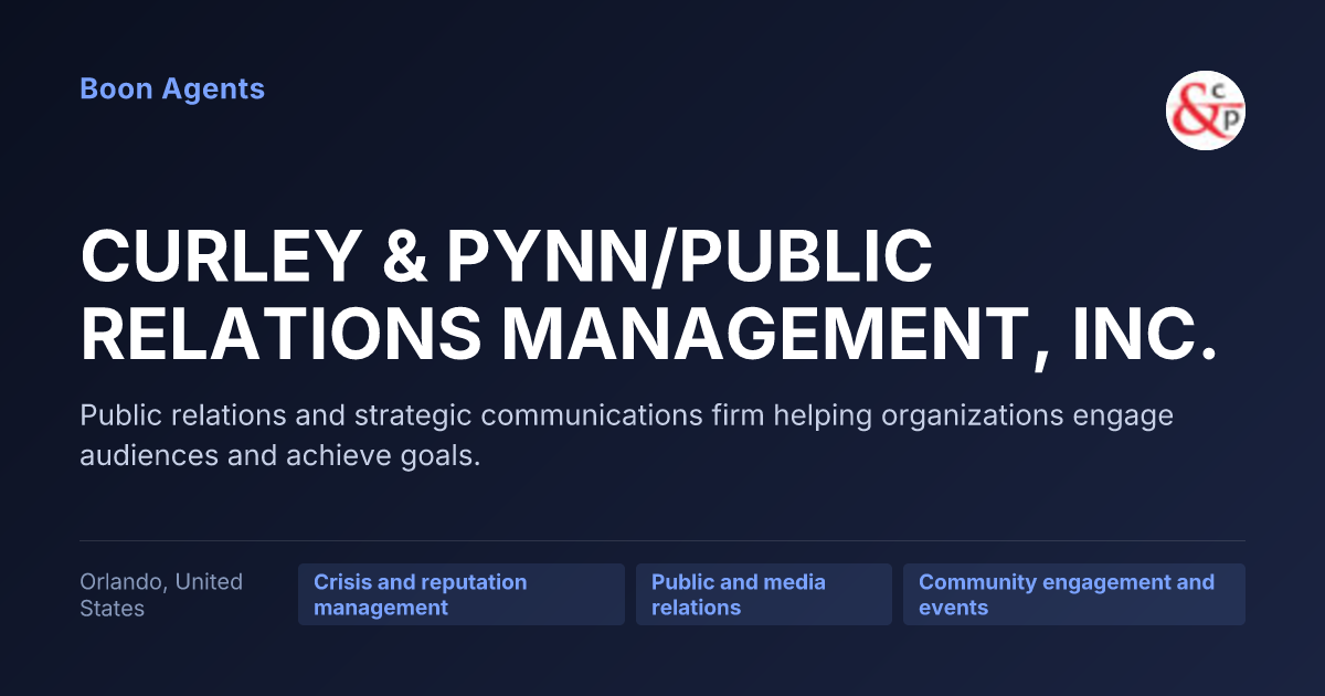 CURLEY & PYNN/PUBLIC RELATIONS MANAGEMENT, INC. — company overview