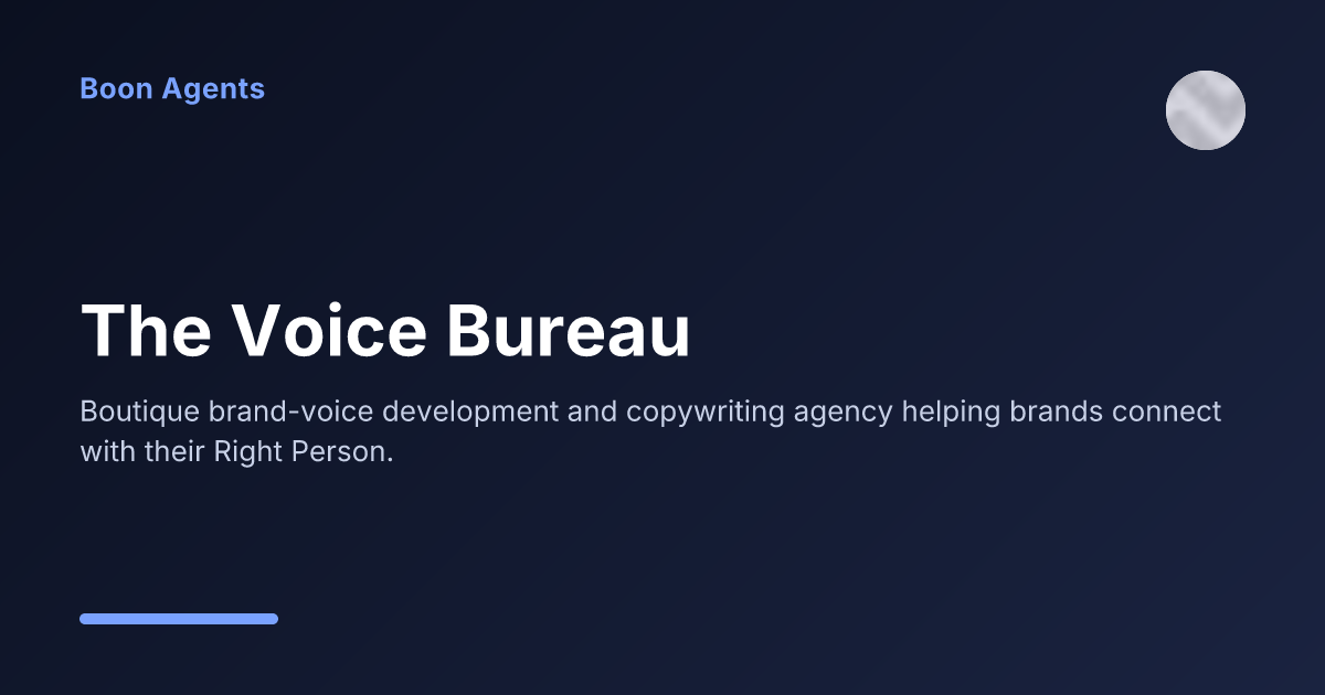 The Voice Bureau — company overview