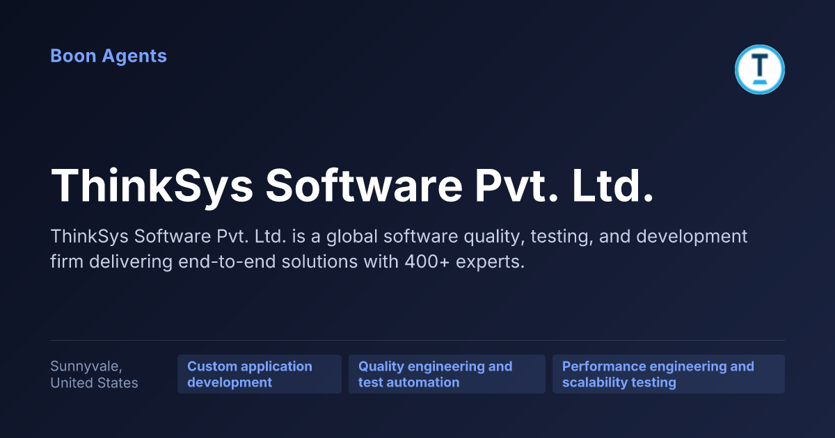 ThinkSys Software Pvt. Ltd. — company overview