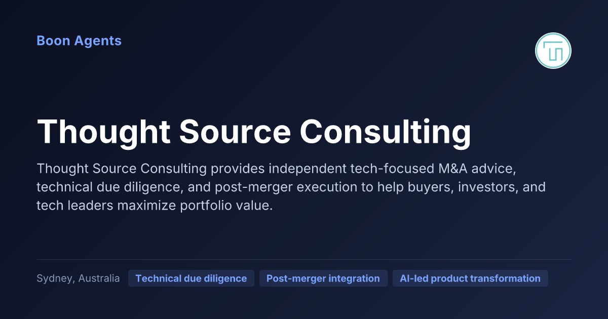 Thought Source Consulting — company overview