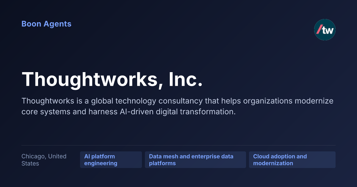 Thoughtworks, Inc. — company overview