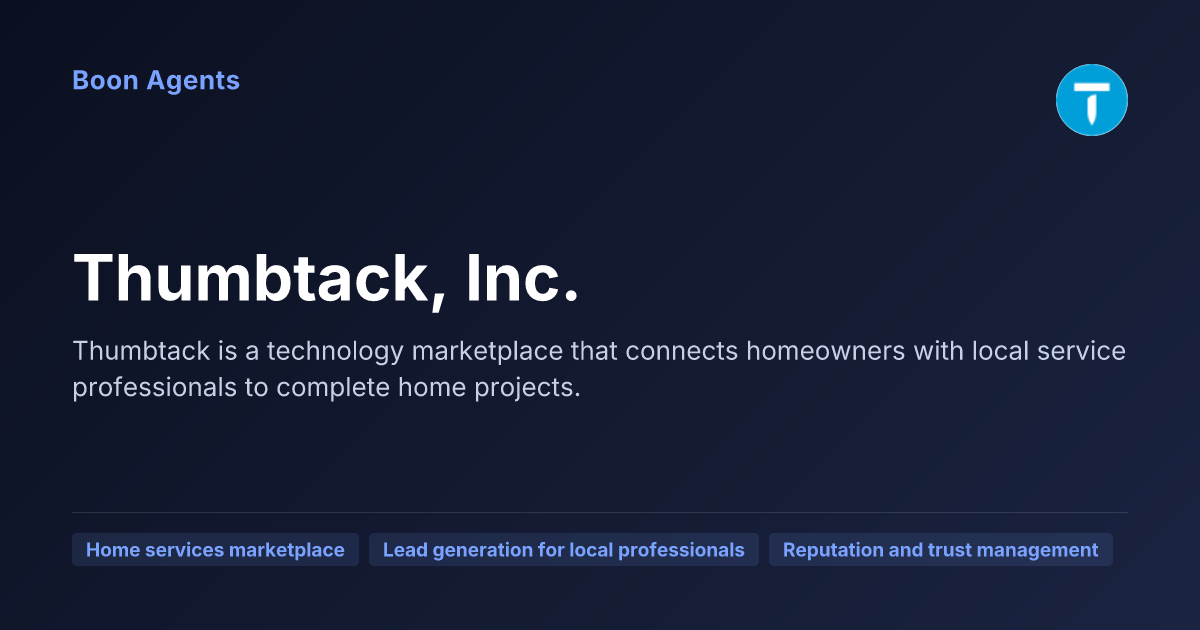 Thumbtack, Inc. — company overview