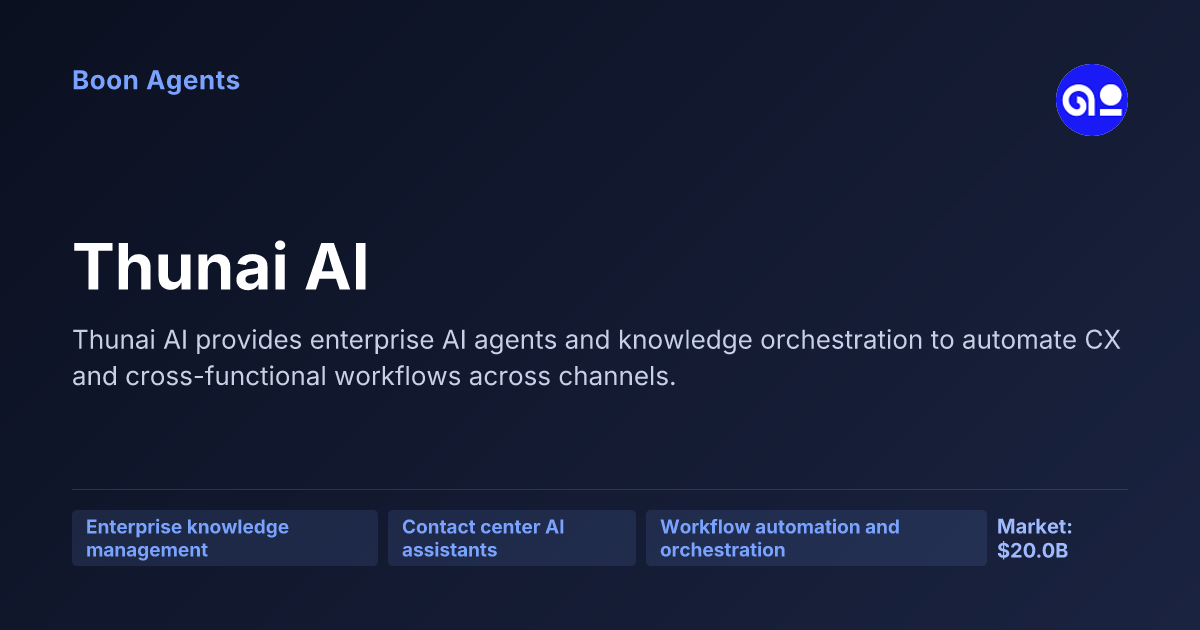 Thunai AI — company overview