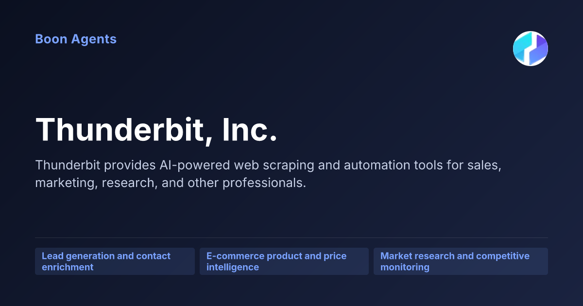 Thunderbit, Inc. — company overview