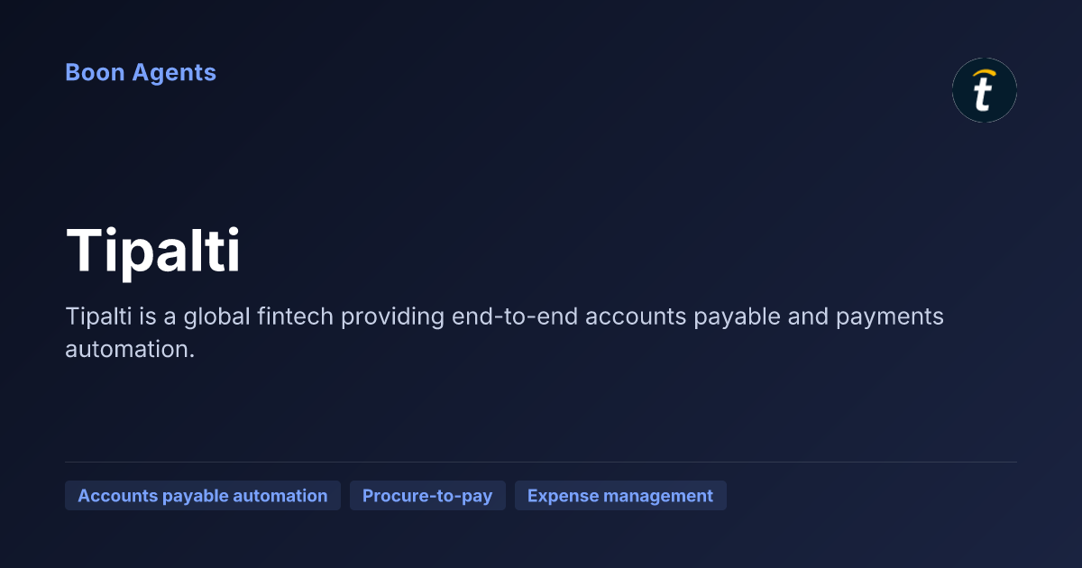Tipalti — company overview