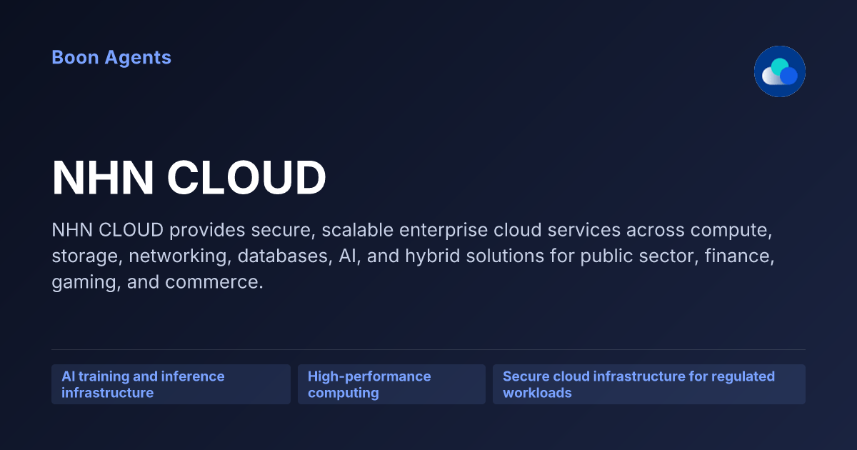 NHN CLOUD — company overview