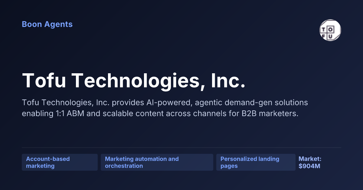 Tofu Technologies, Inc. — company overview