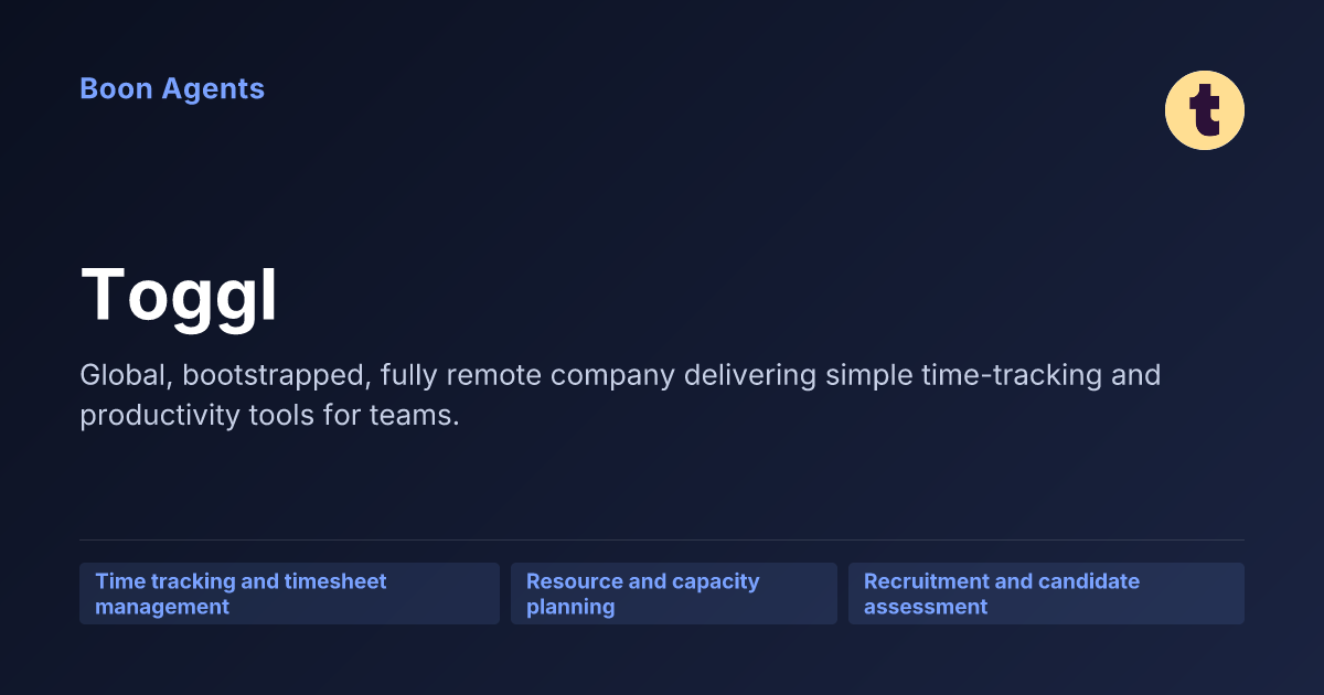 Toggl — company overview