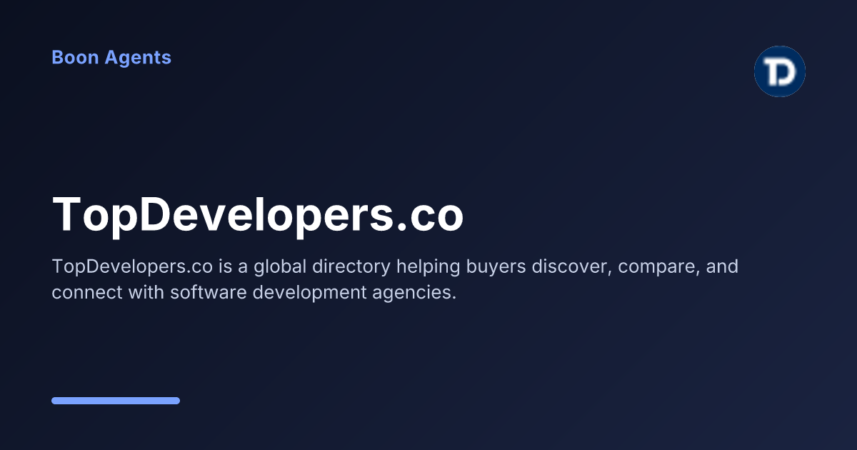 TopDevelopers.co — company overview