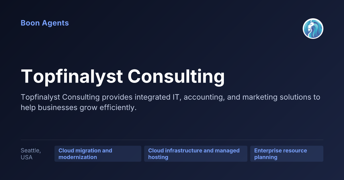 Topfinalyst Consulting — company overview
