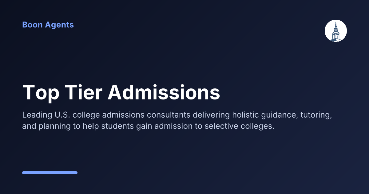 Top Tier Admissions — company overview