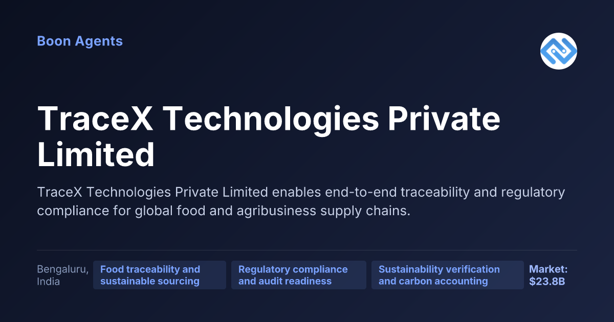 TraceX Technologies Private Limited — company overview