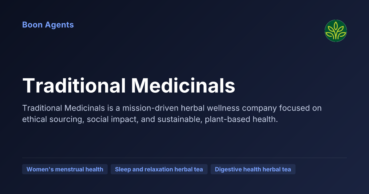 Traditional Medicinals — company overview