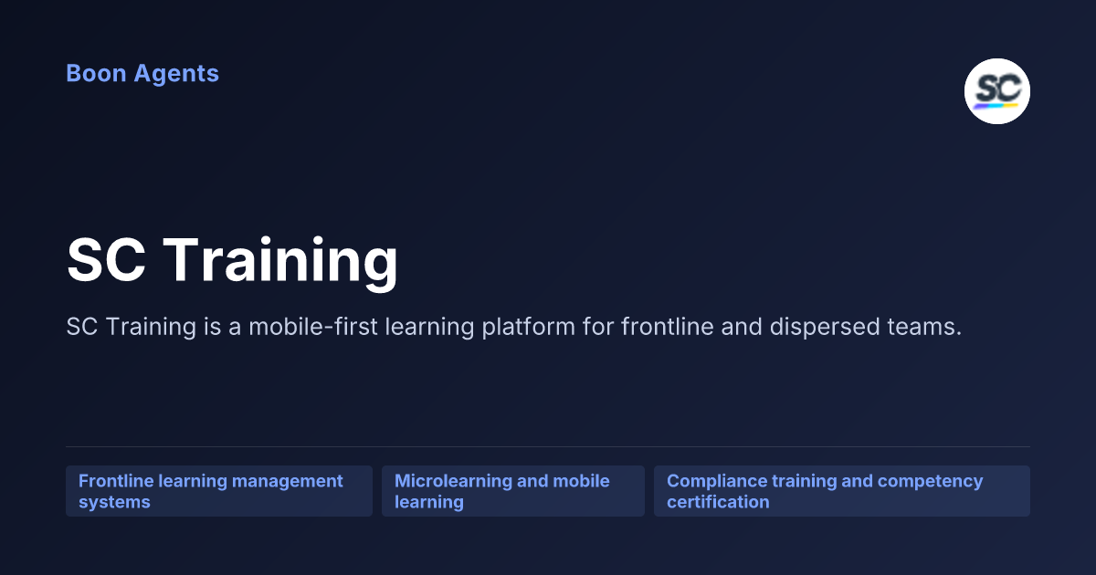 SC Training — company overview
