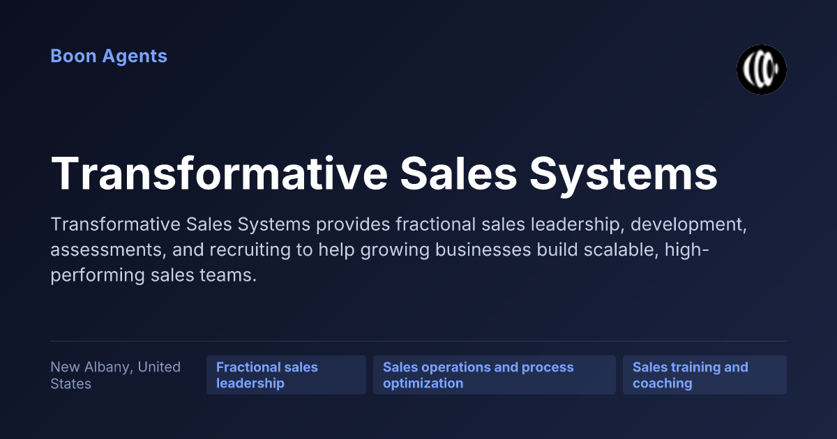 Transformative Sales Systems — company overview