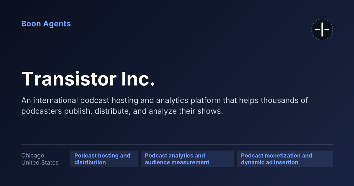 Transistor Inc. — company overview