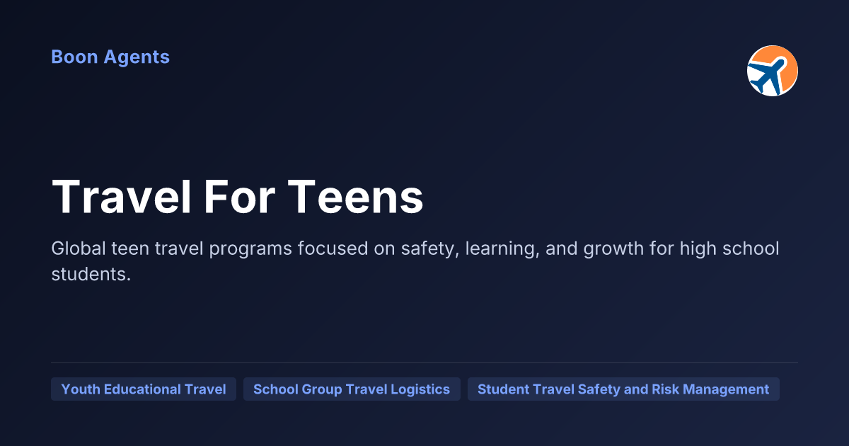 Travel For Teens — company overview