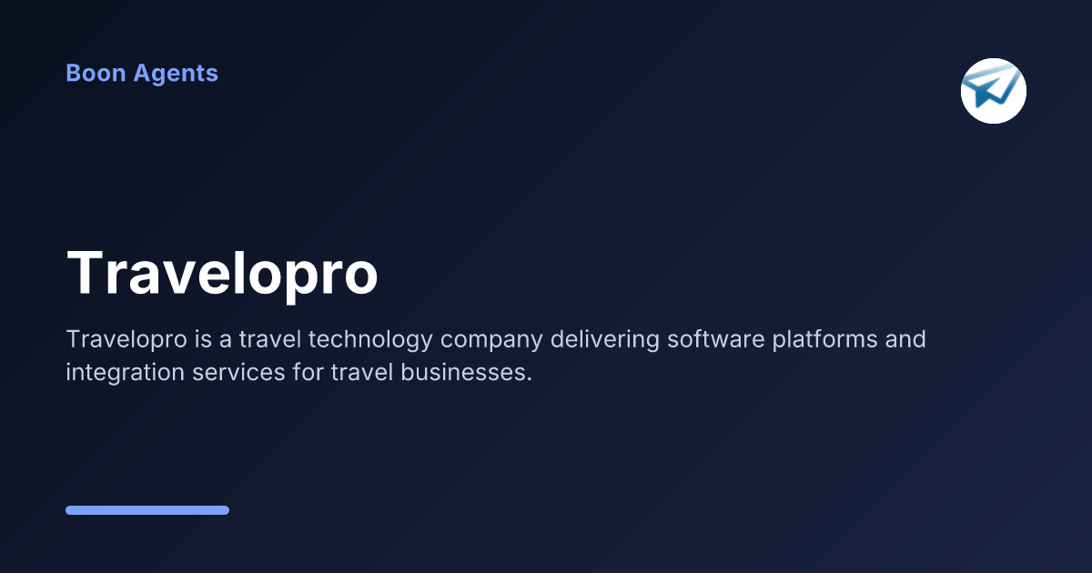 Travelopro — company overview